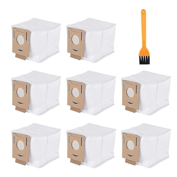 8-pack dammsugarpåsar 2,5 l för Deebot Ozmo T8 Aivi T8 Max T8-serien T9-serien N8 Pro Plus N8 Pro
