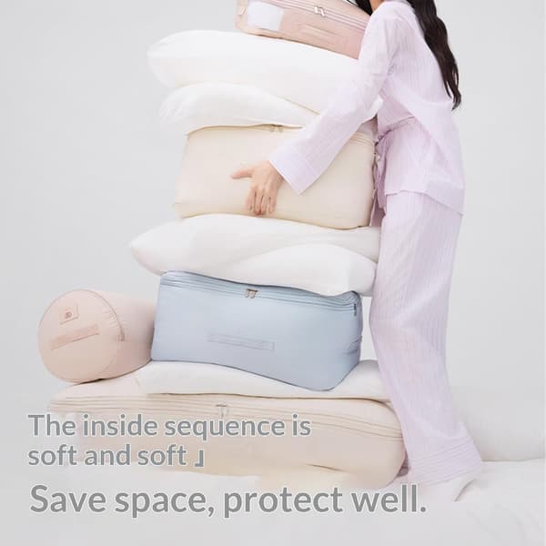 Clothing Storage Bag with Compression Hanging Design for Heavy Winter Jackets, Travel Organizer