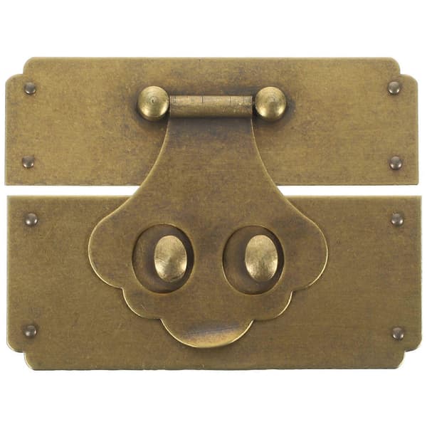 Vintage Skuff Hasp Lås Spenne Smykkeskrin Maskinvare Møbellås Spenne Hasp [DB]