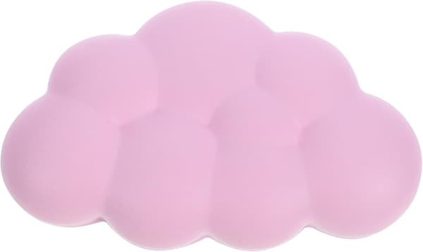 Cloud-shaped Memory Foam Wrist Rest Pad for Mouse Mat, Pink Small Cloud Shape