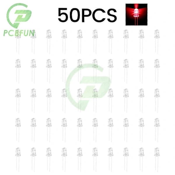50/100/200 pcs 5mm Bright Red Yellow Flickering LEDs Flashing Bk Dip Led Diode Intermittent Lamp Flicker 200pcs
