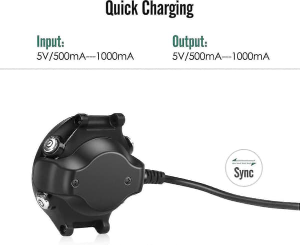 Opladningsdocka Kompatibel med Garmin Forerunner 620, USB-data Synkroniserings Opladningsdocka med 1m Opladningskabel til Forerunner 620 Smartwatch, Sort