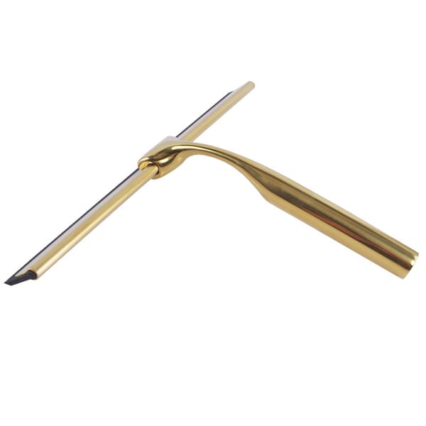 Golden Cylindrical Stainless Steel Scraper + Square Hook