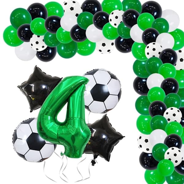 Fodbold aluminiumsfolieballon - nummer 4