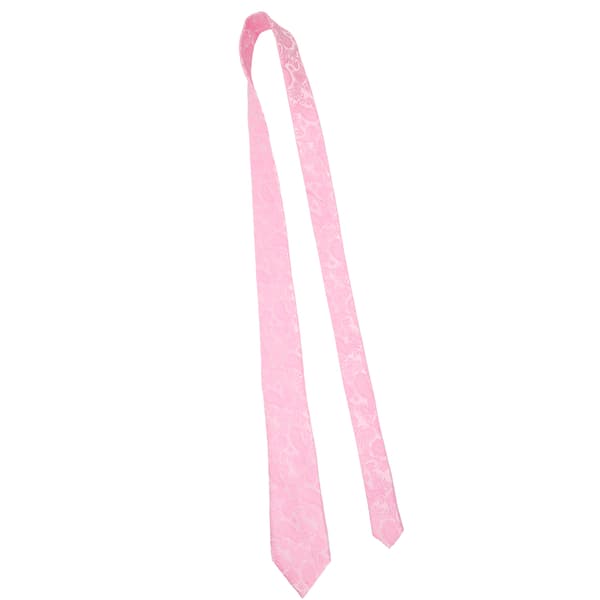 Herreslips Lommetørklæde Sæt Pink Print Klassisk Stil Slips Lommetørklæde Kit til Forretningsmøder Fester Bryllupper