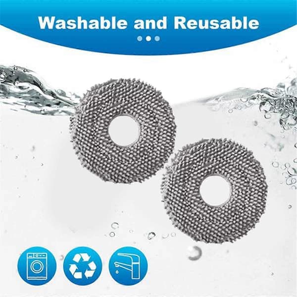 8 Pcs Replacement Pad for Cordless Electric Mop Sweeper Wireless Electric Mop Scrubber Pad, Blue+Green