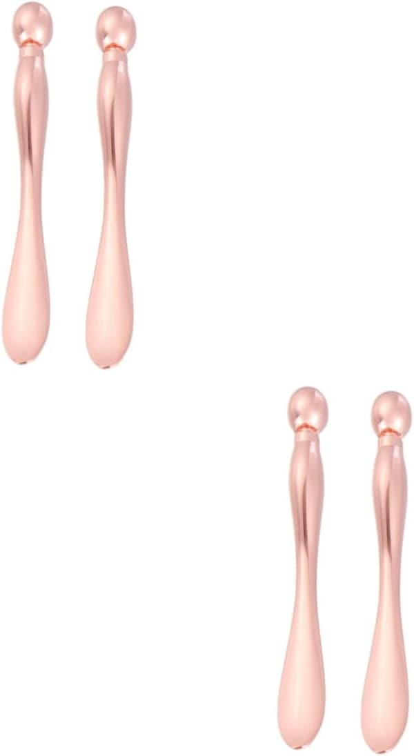 4 st skönhetsrullar i legering ögonmassagestavar för hudvårdstillbehör underförpackningsverktyg
