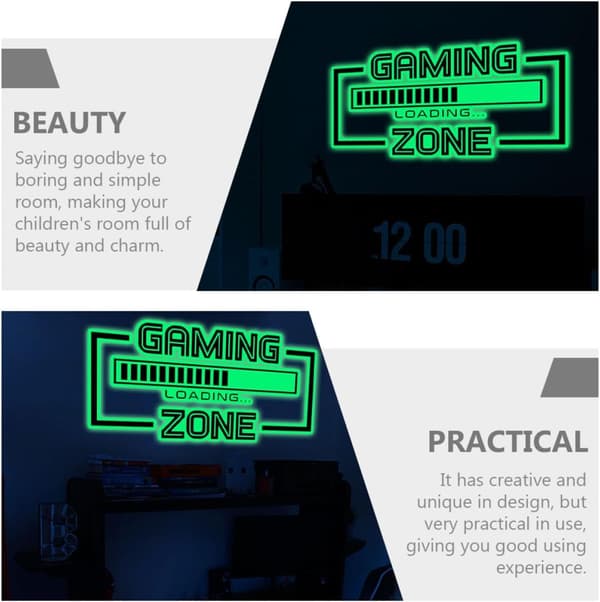 Fluorescent Wall Sticker Charging Wall Sticker PVC Reflective Easy to Apply Creative Unique Chic for Room and Party Decoration