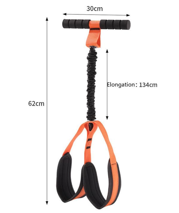 Fodbetjent modstandstræner, sit-up-hjælpemiddel - Orange Orange Orange