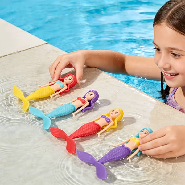 Multigaver til børn til poolen 5 stk. roterende havfrue 5 PCS Rotating Mermaid