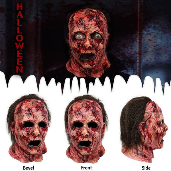 Halloween Skräckmask, Blodig Mask Halloween Dödskallemask AA A A