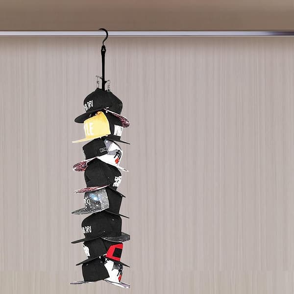 2-pack Hat Storage Hanger for Closet, 16 Hooks Hat Organizer Hanger
