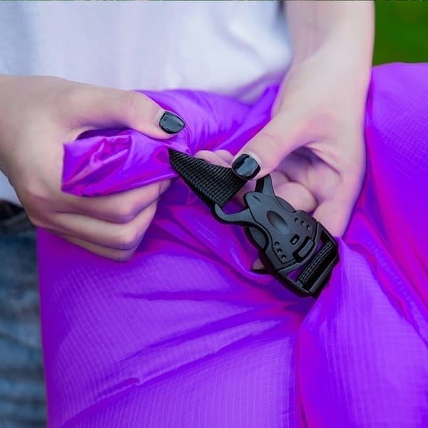 Luftsofa / LayBag med solbeskyttelse - Oppblåsbar_MGF Lilla Purple