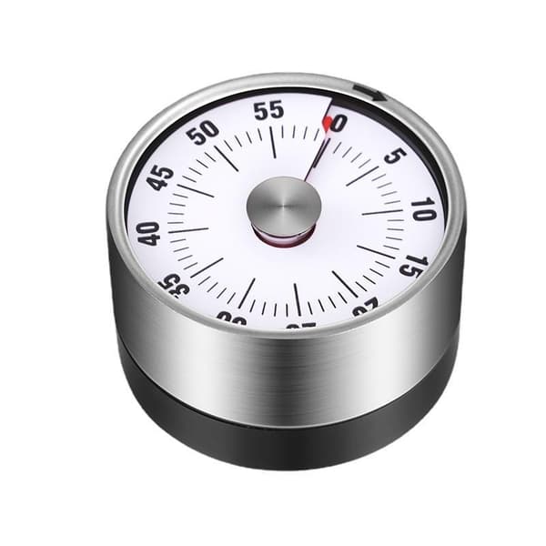 Basics mekanisk og magnetisk timer. Maks. 60 minutter. Lydalarm når tiden er udløbet