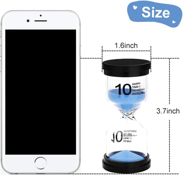 Timeglas Sandur, 4 Farver Timeglas Glas 3 Minutter 5 Minutter 10 Minutter 20 Minutter til Tandbørste til Børn/Spil/Hjem/Kontor/Klasseværelse