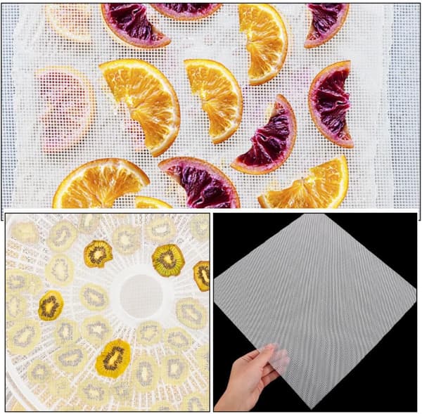 12 stk. non-stick silikonmåtter til dehydrator, genanvendelige tørreklude til mad