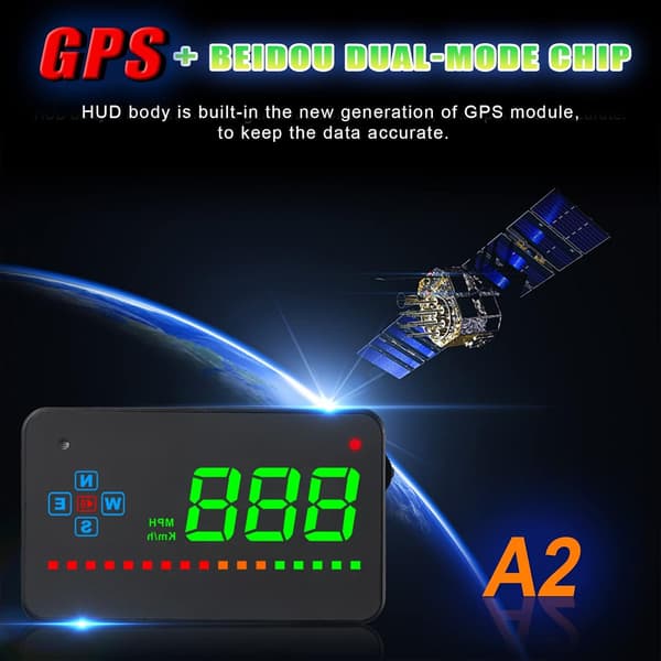 Automatisk head-up-display, GPS head-up-display for biler og lastebiler, LED frontrute-projektor, GPS-turteller