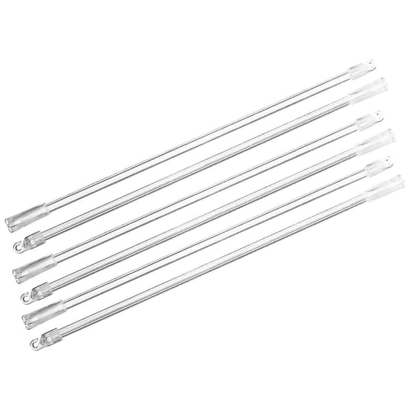 6 Set Blind Wands Vertical Blinds Replacement Wands Blind Rods Blind Knobs (FMY) As Shown 33X1cm As Shown 33X1cm