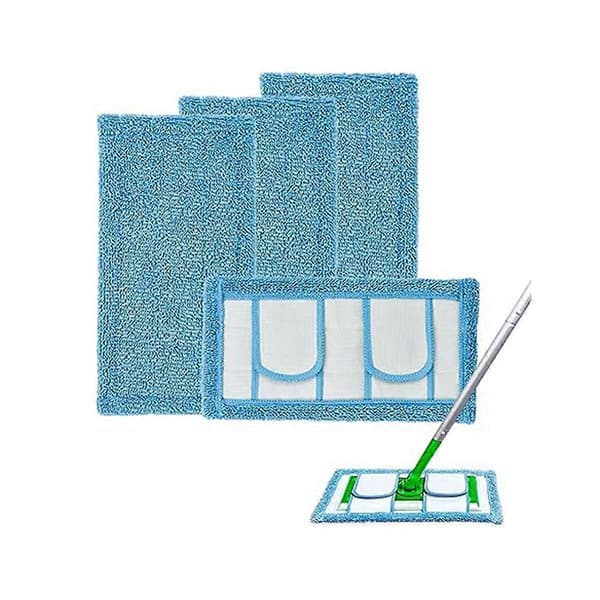 WXHSteam Mopp 8 Dele Mikrofiberklud Mikrofiber Damprensepuder Vaskbare Moppe Reservedele