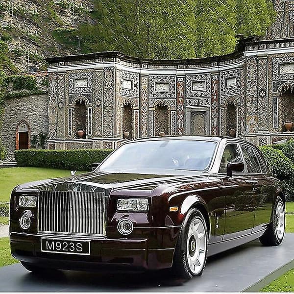 1/24 Legering Bilmodel Legetøj Rolls Royce Phantom Metal Trykstøbt Høj Simulering Limousine Lyd Lys Legetøj Børn Gaver Samling Rød Rolls Royce Red Rolls Royce