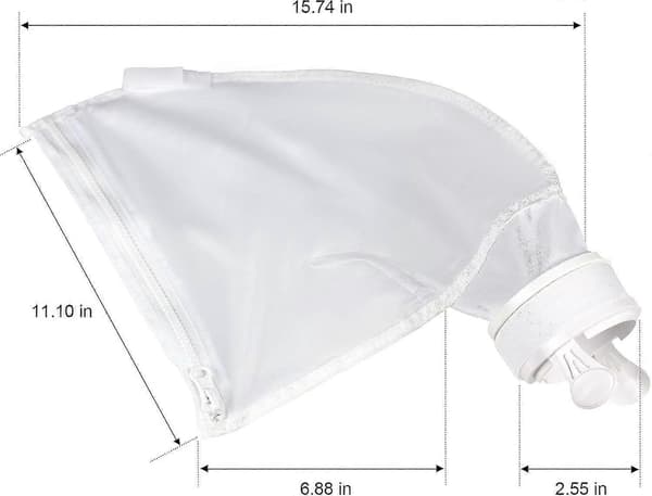 Nylon Pool Cleaner Bags for Polaris 280 or 480, Versatile Mesh Bags (2 Pack)