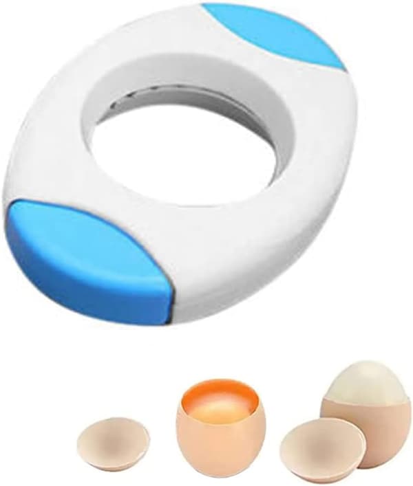 Eggshell Scraper for Soft or Hard Boiled Eggs, Kitchen Utensil for Eggshell Scraper, Quickly Cut Off the Top of a Hard Boiled Egg Blue Blue