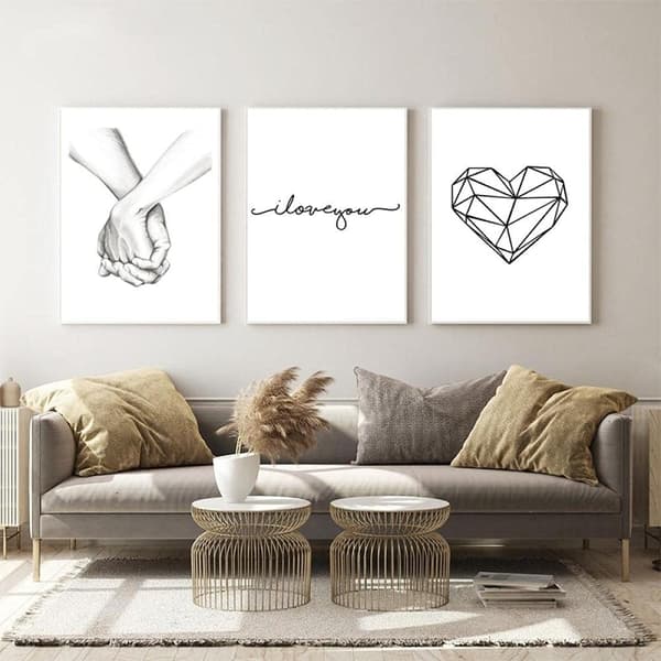Väggkonst för vardagsrum, canvastavla för sovrum heminredning - 40x60 cm (Ram ingår ej)