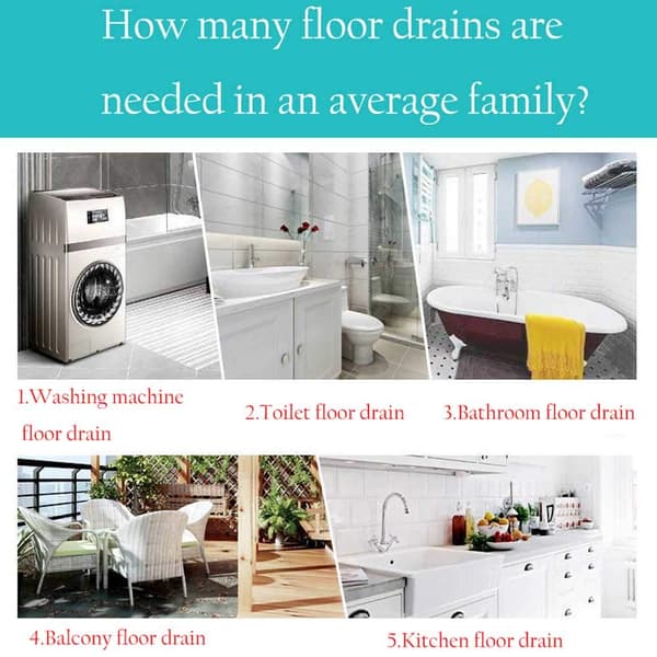 Stainless steel floor drain with check valve, double-layer filtration, effective deodorization, suitable for bathroom, kitchen, toilet.