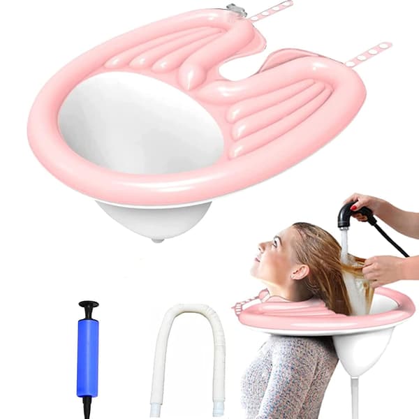 Bærbar oppustelig mobil hårvask- og farvesalon, designet til handicappede og bevægelseshæmmede.