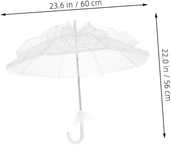 2 st spetsparasoller eleganta handgjorda bröllopsfotorekvisita lättviktigt spetsparasoll