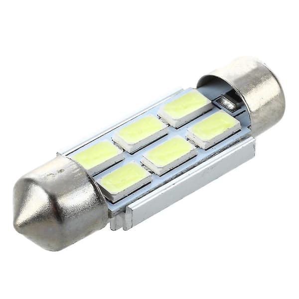 2 x 36 mm 6 5630 SMD LED-lampe Indvendig belysning 3w 185lm 6500k
