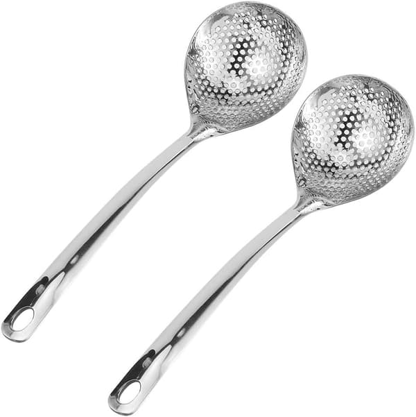 Slotted Stainless Steel Spatula, 2-pack, Long Handles for Cooking, Kitchen Utensils