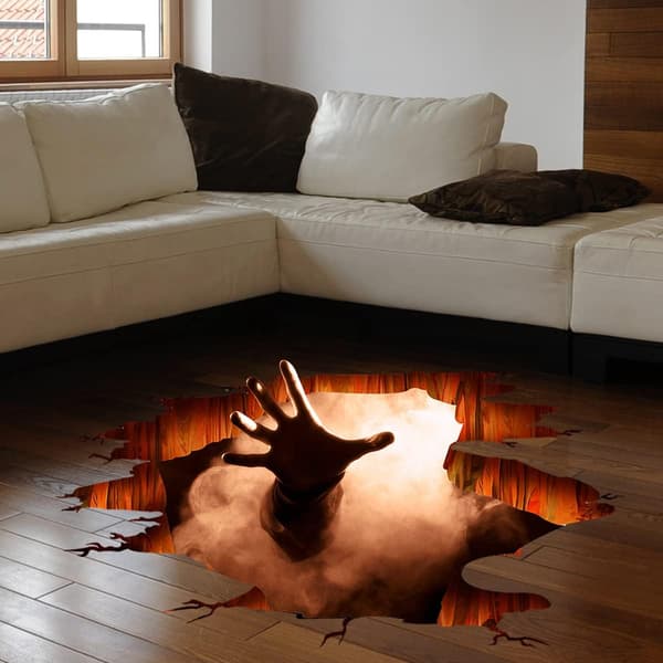 3D Halloween-seinätarrat irrotettavat, aavekäsi Halloween-seinätarra