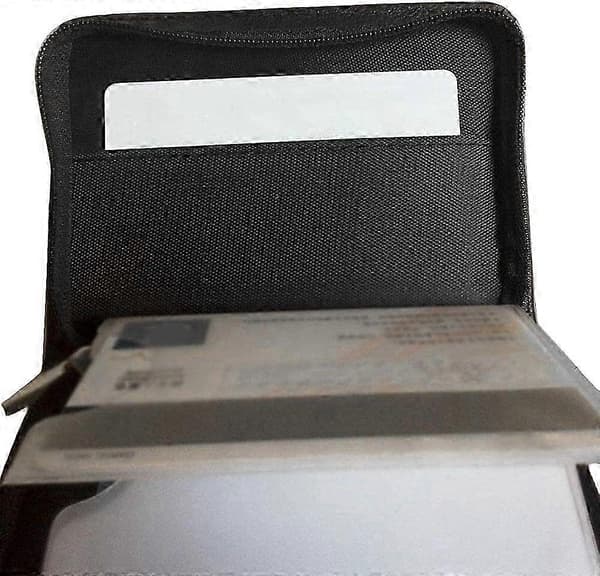 Credit Card Holder with 36 Slots, RFID Blocking Leather Wallet for Unisex with Zipper and Large Storage Capacity hwy