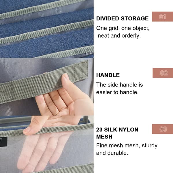 Foldable Clothes Storage System Storage Box Fabric for Underwear, Jeans, Trousers, (Style: Style 2;)