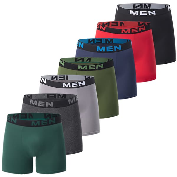 7-pak Premium boxershorts til mænd, strækbart åndbart materiale, komfort hele dagen S S