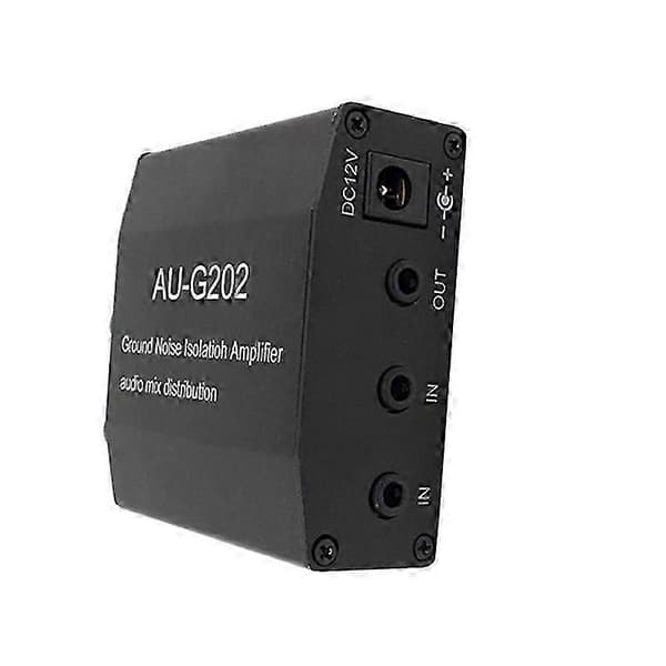 AUG202 Audio Mixer Distributor DC5-18V Ground Noise Interference Isolation Amplifier Dual Channel 2 in 2 out Amp