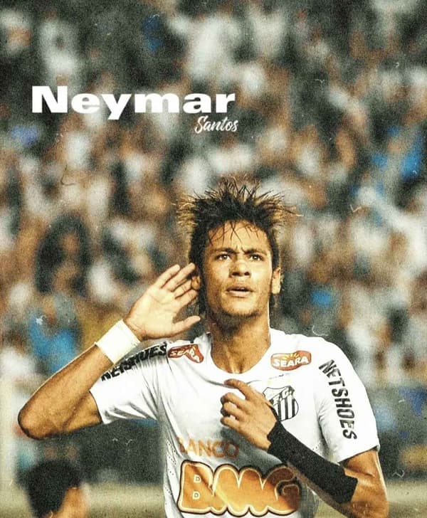 Santos FC 2013 Neymar 11 Blå jubileumsutgave Blå S Blue S