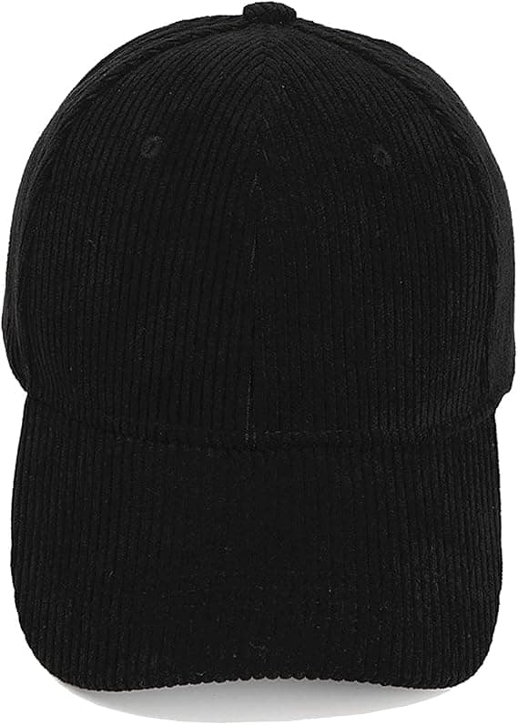 Unisex Corduroy Baseball Cap Justerbar Klassisk Sportkeps Utomhus Solid Caps