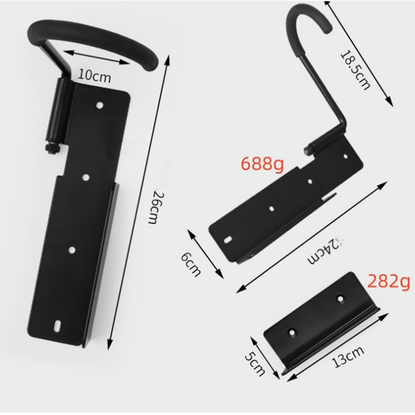 Bike Rack, Can Rotate 90 Degrees Vertically Wall Mounted Bike Rack