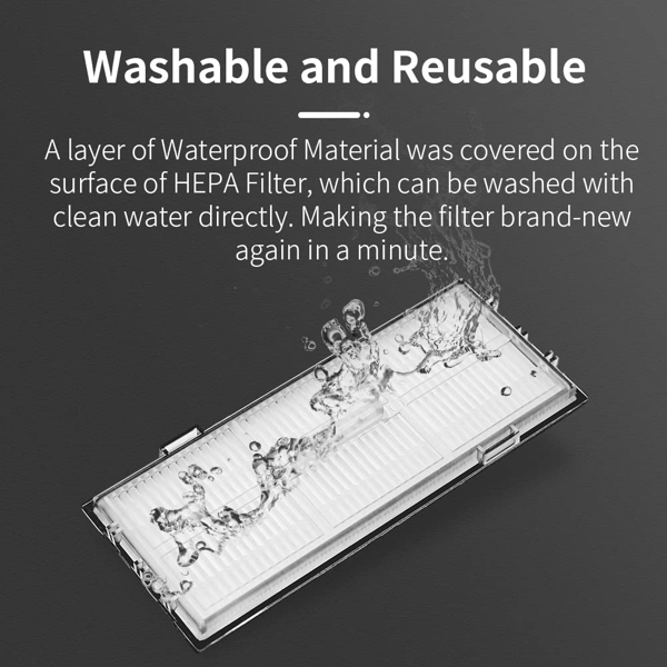 6-pak støvsugerfiltre Roborock S7 S8 /Plus/MaxV/Ultra 150