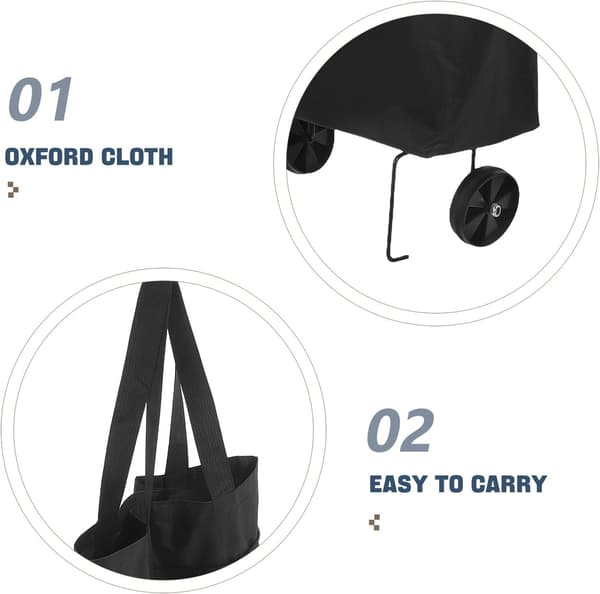 Foldable Shopping Cart with Wheels, Portable Reusable Grocery Bag on Wheels with Pull Handle