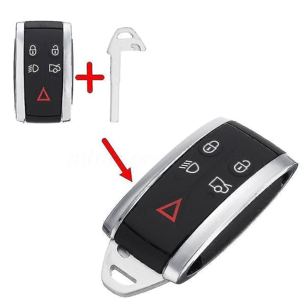 Buttons Keyless Key Fob Remote Shell with Uncut Blade for Jaguar XF XK Feng
