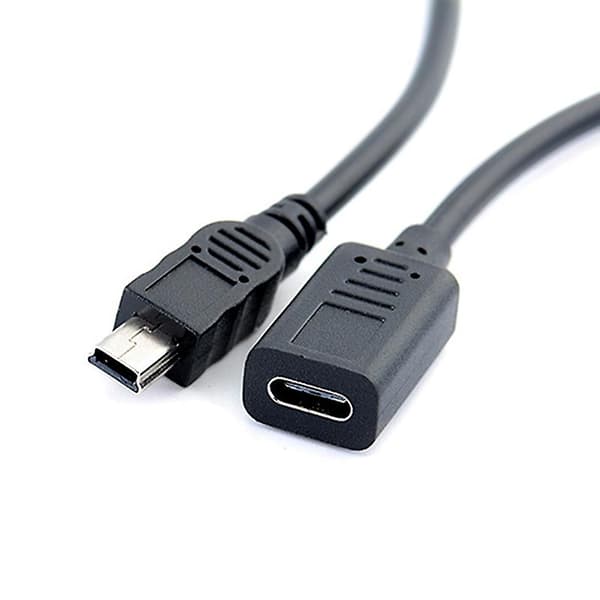Mini USB hane till Type-C hona laddningsdatakabel Shytmv