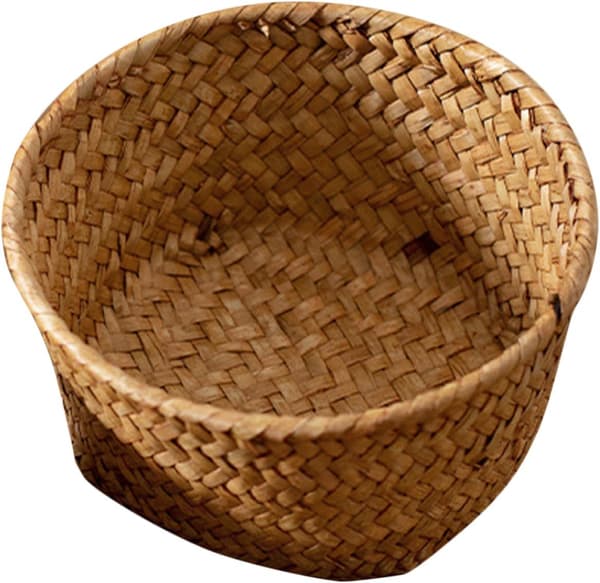 Comfortable Bread Basket Woven Basket Seaweed Material Multifunctional Fruit Holder
