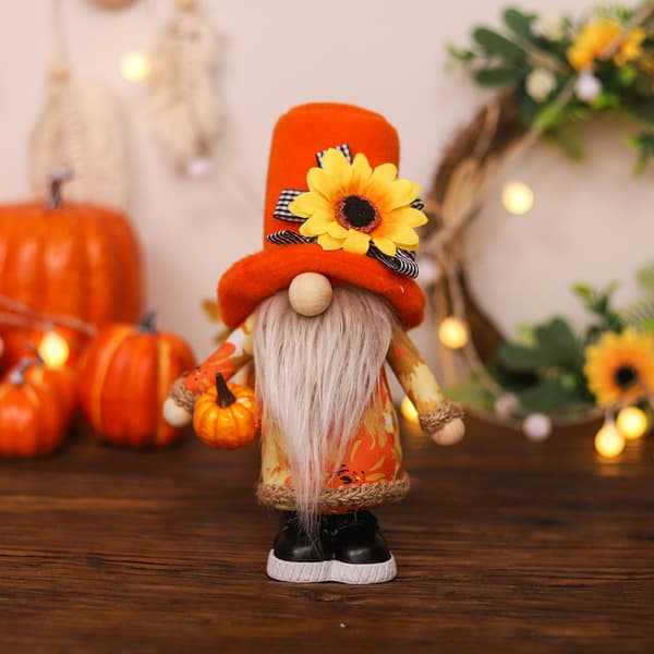 2-pak Thanksgiving Gnome Plys Thanksgiving Ornament Hjem Efterår Efterårsdekorationer