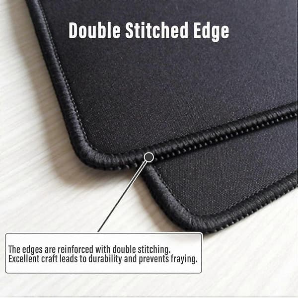 Large Gaming Mouse Pad with Stitched Edges, Minimalist Desk Mat with Mountain, Extended Mousepad with Non-Slip Base