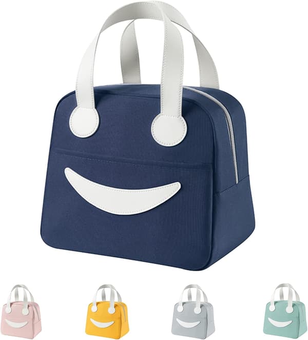 Isolert Lunsjveske for Menn Tote Bag Lett å Rengjøre Matboks Veske Egnet for Gutter Barn.