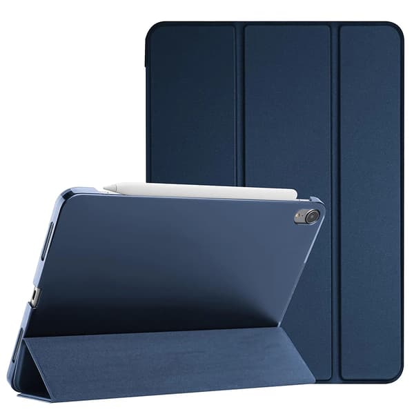 This protective case is compatible with the iPad Pro 11-inch series, providing robust protection for your tablet. Navy Navy