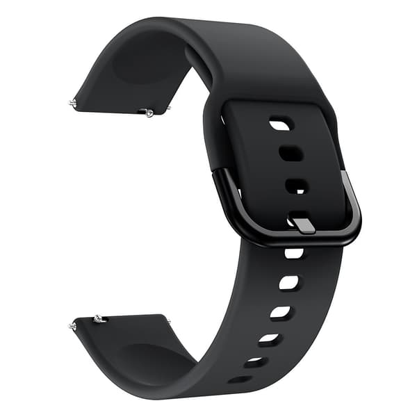 Silikonearmbånd til Smartwatch (20mm) - Sort_tfrf 15 15